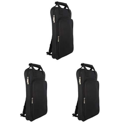 3Pièces Sac À Portable Noir Oxford Résistant 2