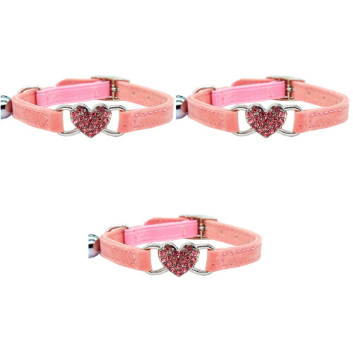 3Pièces Colliers Chat Rose Ajustables En Décoratif 1