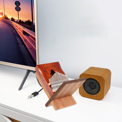 2Pièces Pied Support Kalimba Bois Massif Portable Couleur 2