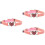 3Pièces Colliers Chat Rose Ajustables En Décoratif 5