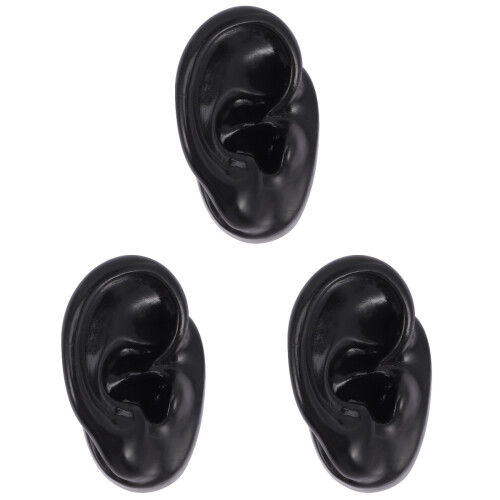3Pièces Modèles D'oreilles Silicone Pour Pratique De Perçage 2