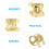 3Ensembles Kit Saxophone Alto Accessoires Solide Couleur Transparente 7