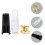 3Ensembles Kit Saxophone Alto Accessoires Solide Couleur Transparente 9