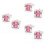 3Pièces Boutons Manchette Cuivre Rose Décor 5