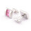 3Pièces Boutons Manchette Cuivre Rose Décor 9