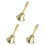 3Pièces Jouet Hochet Bébé Toucher Sons Coordination Main 2
