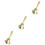 3Pièces Jouet Hochet Bébé Toucher Sons Coordination Main 4