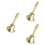 3Pièces Jouet Hochet Bébé Toucher Sons Coordination Main 5
