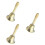 3Pièces Jouet Hochet Bébé Toucher Sons Coordination Main 6