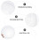 10Pièces Supports De Pots Transparent Plastique Pour Fleurs 7