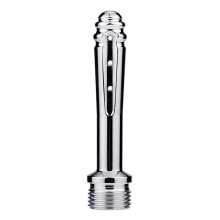 (Small, Silver) Metal Shower Enema Douches Nozzle Portable Women Vaginal Irrigator Men SM Butt Plug Dildo Adult Toys