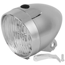 Adjustable Bracket Night Riding Safety Waterproof Design Bright LED Light Durable ABS Plastic Classic Style Easy to Install Retro Front Light Vintage