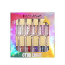 (12Pcs Set, Mixed Color) Liquid Glitter Eyeshadow Set 12Pcs Natural Shimmer Liquid Eyeshadow Long Lasting Eye Shadow for Make up Cosmetics