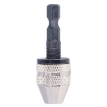 Mandrin de perçage sans clé pour visseuse à percussion, adaptateur à changement rapide avec tige hexagonale et système de centrage automatique
