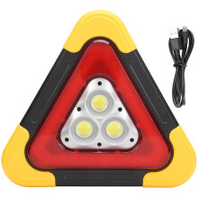 LED-aurinkokäyttöiset ladattavat auton varoituskolmiot Monitoiminen kolmijalkainen tulvavalo ulkokäyttöön tarkoitetut LED-tulvavalot