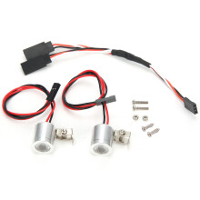 Regelbare LED-koplamp voor RC-auto's, Demon Eyes halo-stijl lamp, heldere LED-lichtopbrengst, universele model schijnwerpers, zoeklichten, eenvoudig
