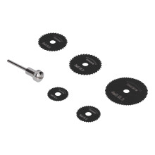 Mini Circular Saw Blades Set, HSS Metal Cutting Discs For Wood Plastic Aluminum, Compact Lightweight Design With Extension Rod For Fast Efficient Work