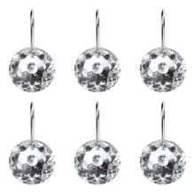Curtain Hooks Shower Hooks Rhinestone 12pcs 6.2x5cm