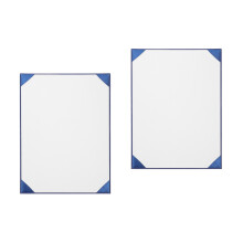 2Pcs Dark Blue Blank Certificate Paper for School Award and Diploma