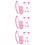 3Ensembles Costume Rose Oreilles Bandeau Queue 8