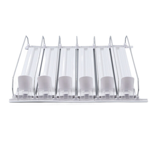 Drink Shelf Replenishment Pusher With Width Adjustable Fit, Self-Pushing Can Organizer For Refrigerator Featuring Waterproof And Rust-Proof Components