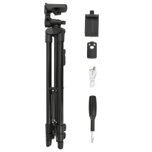 Portable Design Selfie Stick Tripod For iPhone Android, Extendable Range Wireless Remote Shutter4Adjustable Heights Sturdy Aluminum Alloy