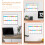 4Pièces Planning Hebdomadaire Adhésif PVC Tableau Effaçable 8