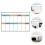4Pièces Planning Hebdomadaire Adhésif PVC Tableau Effaçable 10