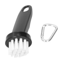 Multi Functional Golf Club Cleaning Brush with Carabiner Design Nylon Bristles Sturdy And Durable Slot Groove Cleaner Comfortable PP Handle for All