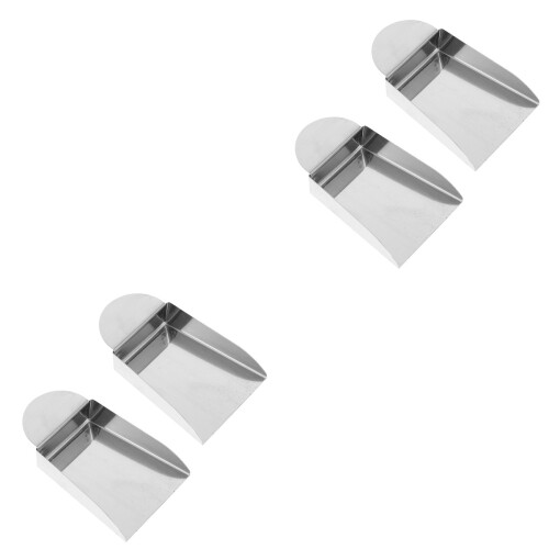 4Pièces Pelle Petite Acier DIY Argentée Pour Rangement 2