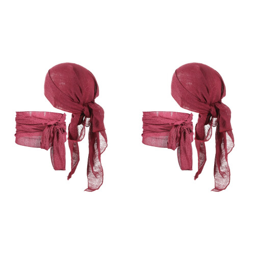 2Ensembles Pirates Rouges Accessoires Confortables Pour Décor 1