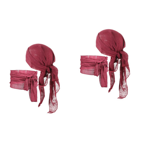 2Ensembles Pirates Rouges Accessoires Confortables Pour Décor 2