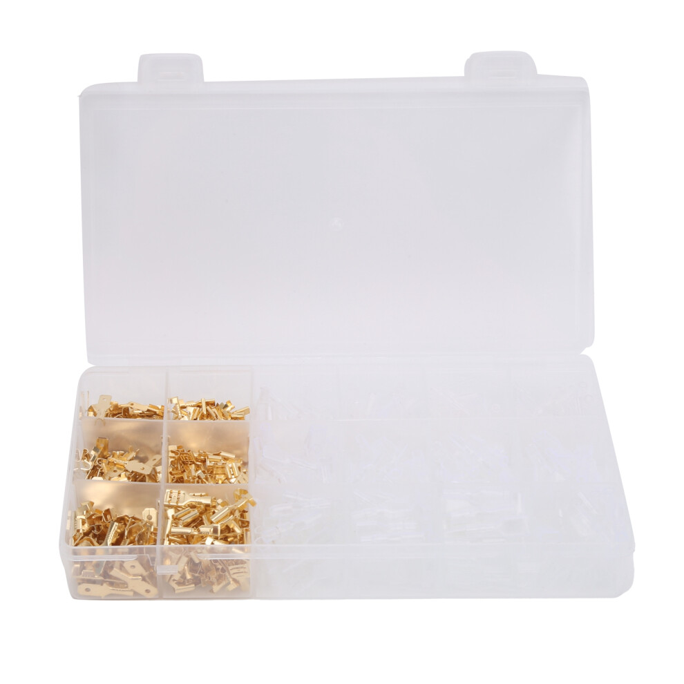 Corrosion Resistance Crimp Terminal Assortment Kit Wire Cable Connector Electrical Conductivity Reliable Connection Portable Storage Box Free 9049227977635