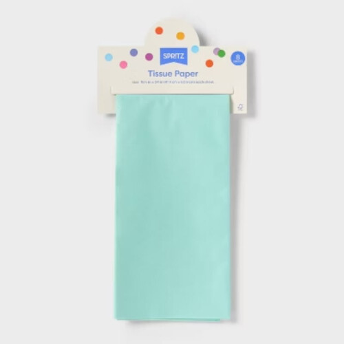 8ct Tissue Paper Aqua 1