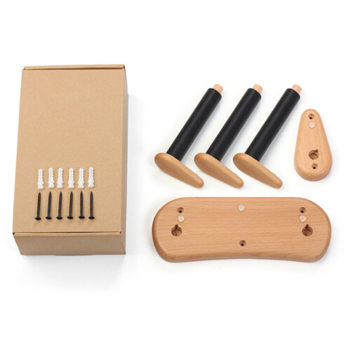 2Pièces Support Mural Suspendu Guitare Acoustique Marron Clair 2