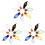 3Ensembles De Mini Flacons En Verre Clair Bouchon Pour Décoration 4