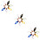 3Ensembles De Mini Flacons En Verre Clair Bouchon Pour Décoration 10