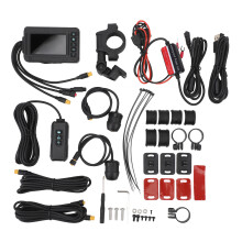 Driving Recorder For Motorbike Front And Rear Waterproof HD1080p Dual Video G Sensor Function With Night Vision Capabilities For Long Distance Riders