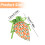 Easter carrot treat bags fabric drawstring 10 pcs 2