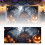Halloween Garage Banner 210x480cm Stofbaggrund 2