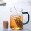 Reusable Glass Tea Infuser for Loose Leaf Tea – Compatible with Most Cups, Includes Cork Handle 3