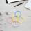 12Pièces Bracelets Bangle Plastique Multicolores Pour Mode 2