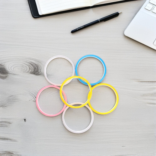 12Pièces Bracelets Bangle Plastique Multicolores Pour Mode 1