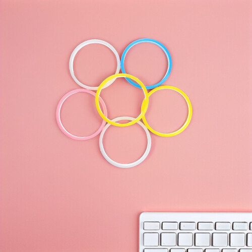 12Pièces Bracelets Bangle Plastique Multicolores Pour Mode 2