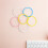 12Pièces Bracelets Bangle Plastique Multicolores Pour Mode 4