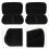 4Pièces Protection Micro Sans Fil Noire Eva Pour Accessoires 4