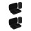 4Pièces Protection Micro Sans Fil Noire Eva Pour Accessoires 6