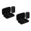 4Pièces Protection Micro Sans Fil Noire Eva Pour Accessoires 7