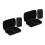 4Pièces Protection Micro Sans Fil Noire Eva Pour Accessoires 8