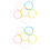 12Pièces Bracelets Bangle Plastique Multicolores Pour Mode 8